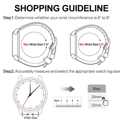 Watch Strap Sizing Guide – How to Measure Lug Width for 20mm or 22mm
