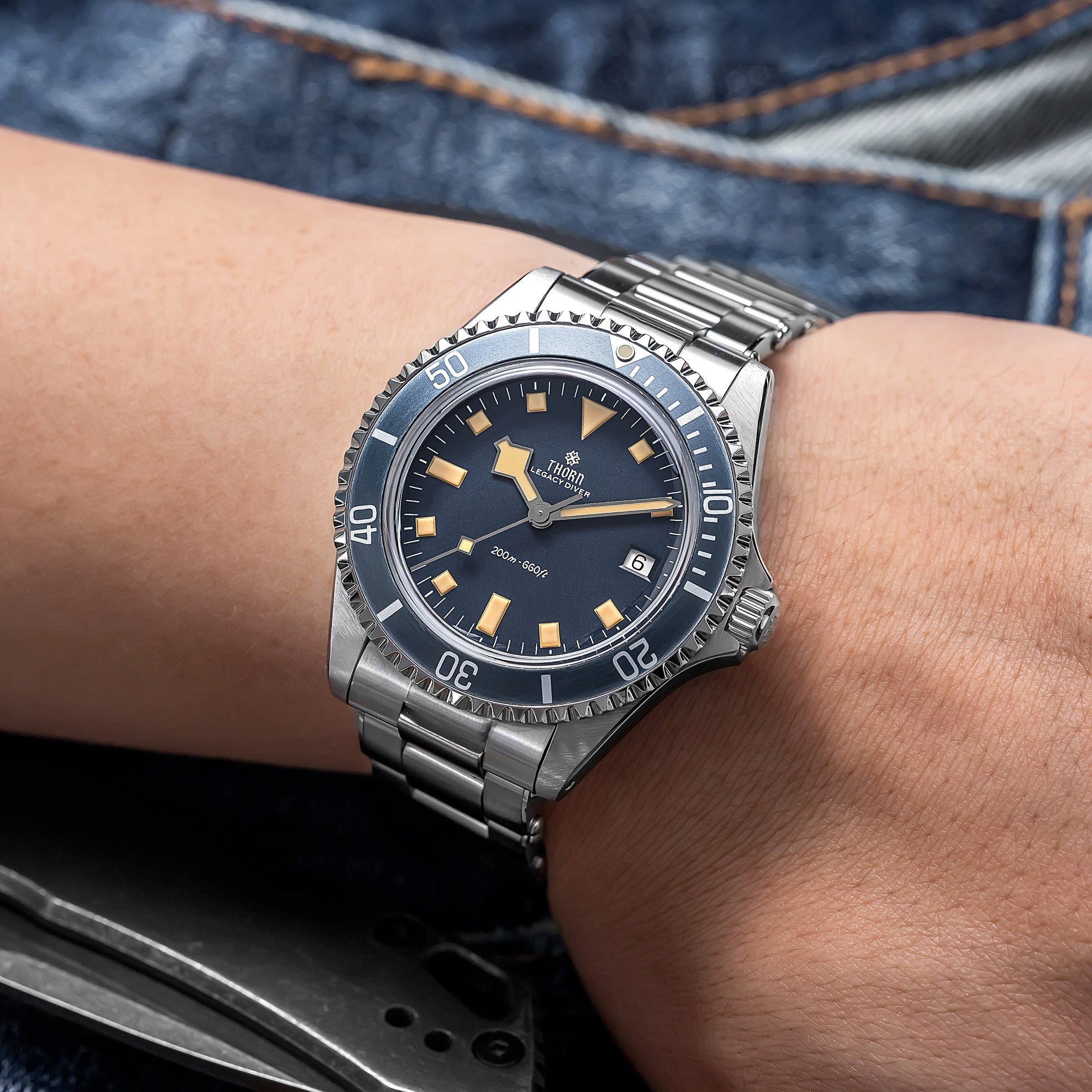 Thorn T023 40mm PT5000 Automatic Mechanical Dive Watch – Vintage