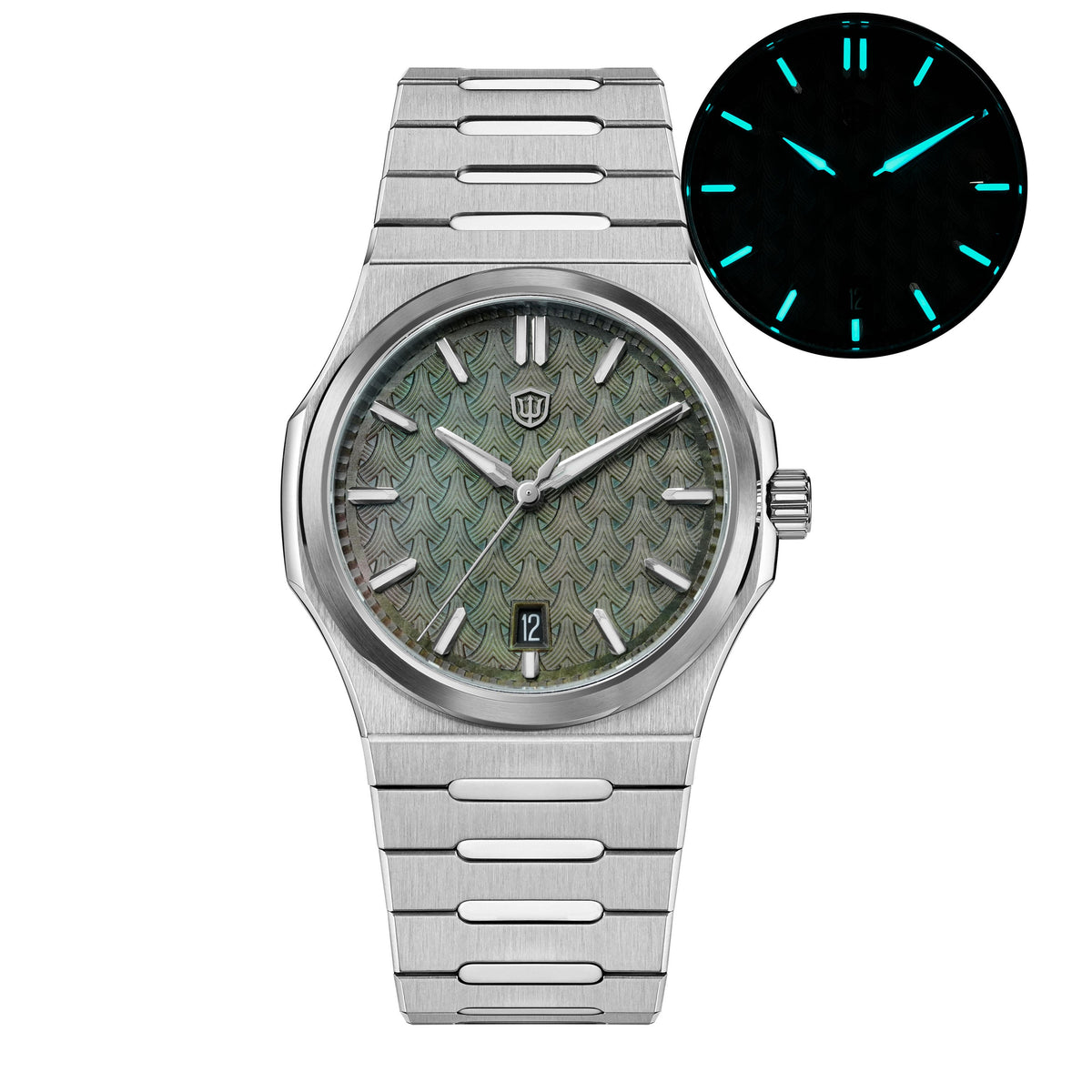 Watchdives WDC0001 PREMIER automatic movement visible through the sapphire caseback