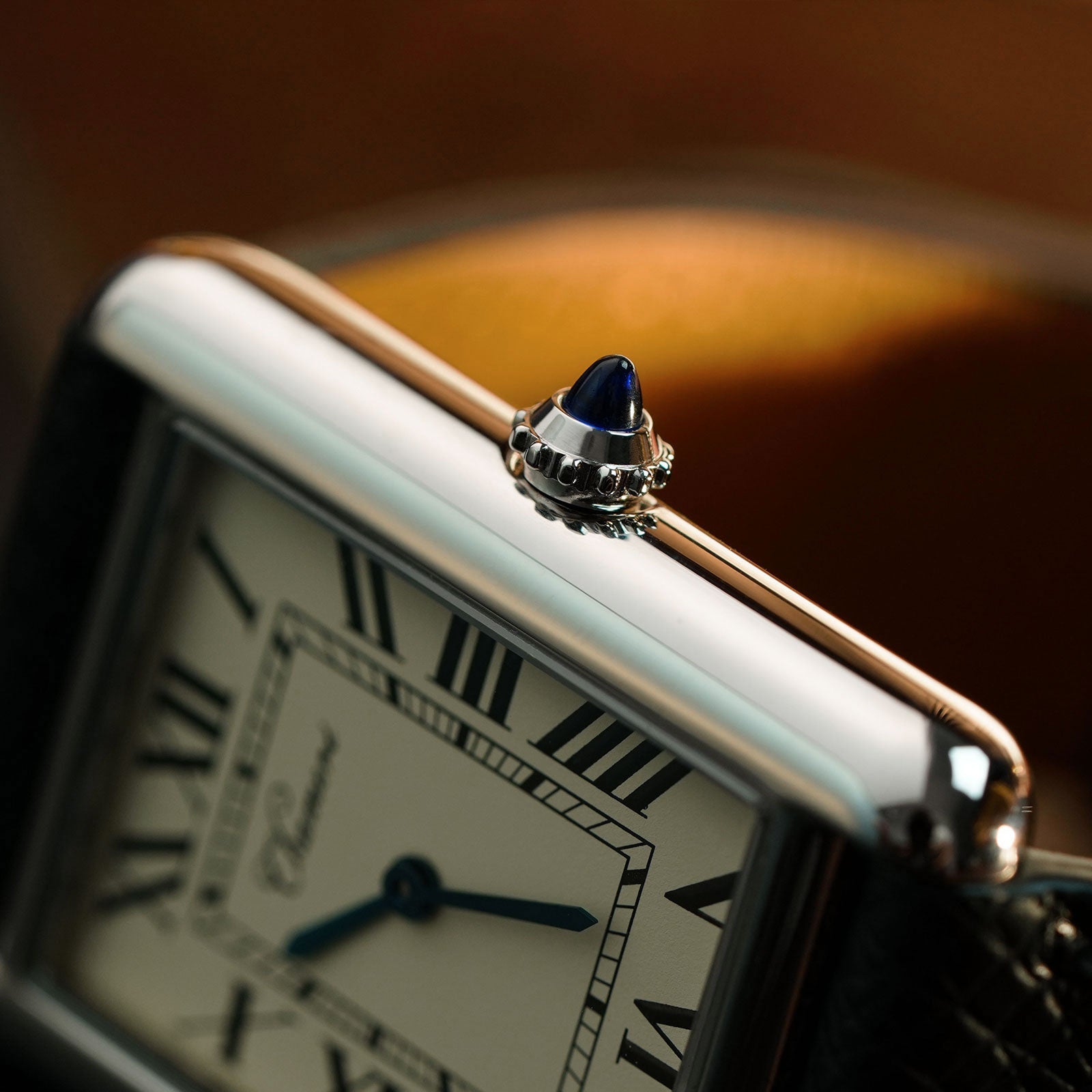 Chameri CH01 genuine leather strap and rectangular stainless steel case