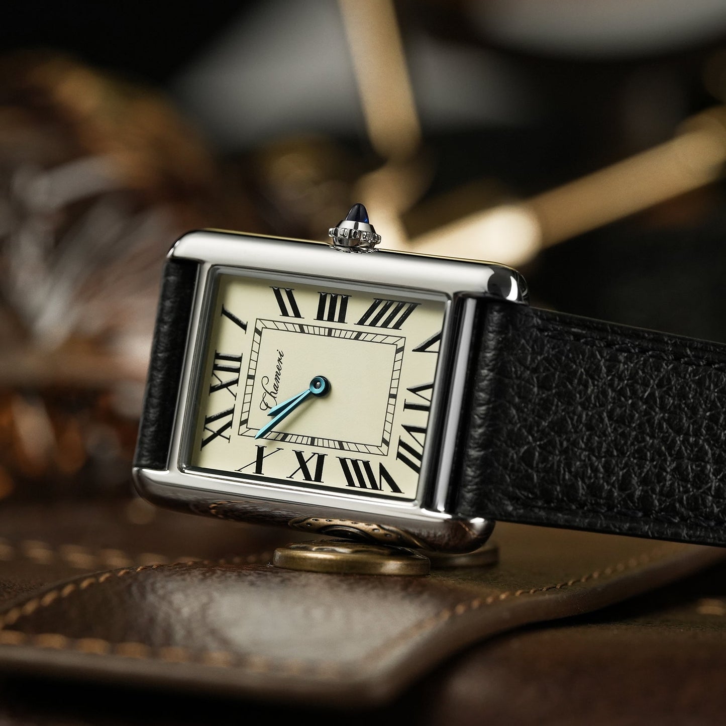 Chameri CH01 slim dress watch with Roman numeral dial