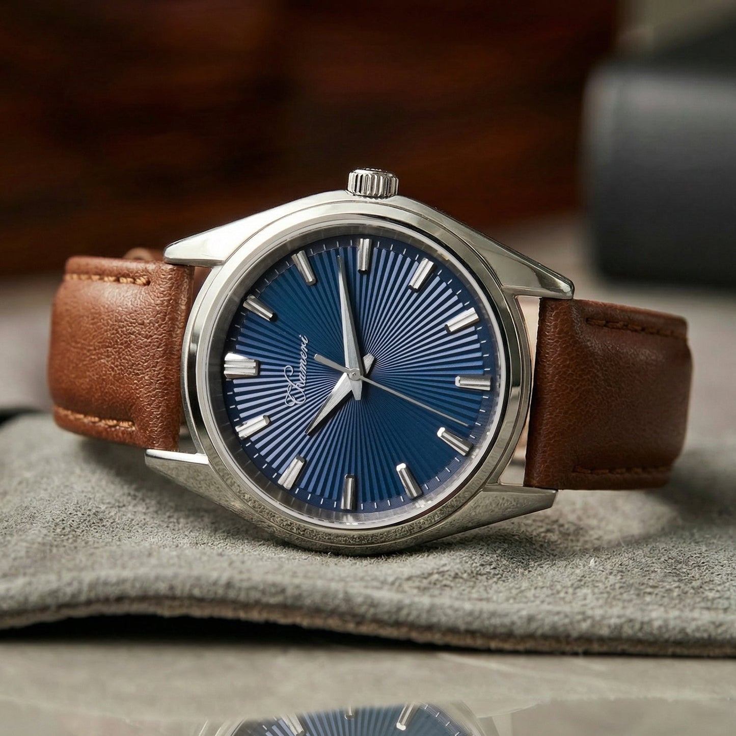 Chameri 40mm VH31 Quartz Sweep Second Watch GS05