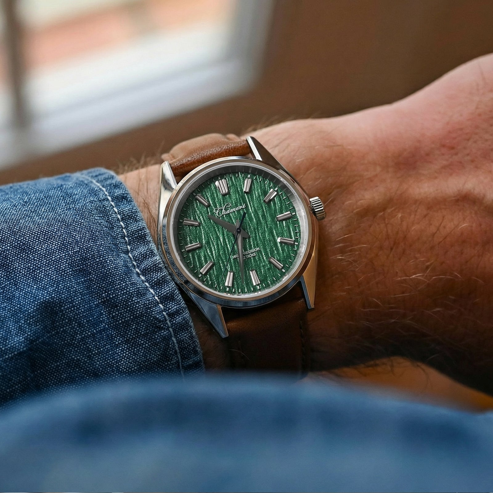 Chameri 40mm VH31 Quartz Sweep Second Watch GS05 – Thorn Watch