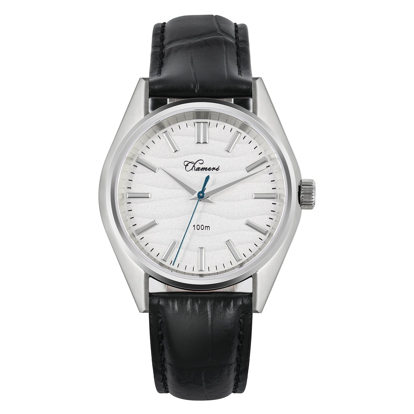 Chameri 37mm VH31 Sweep Second Quartz Watch GS04