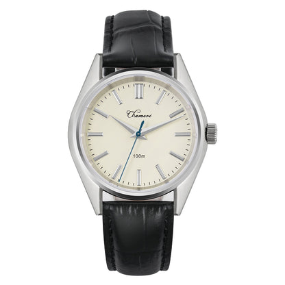 Chameri 37mm VH31 Sweep Second Quartz Watch GS04