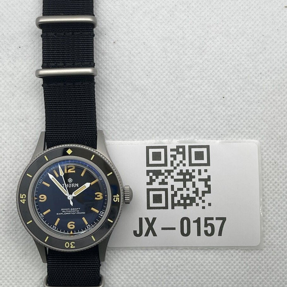 ★US Pre-Owned★ Thorn SHY033 40mm Vintage Diver (Hands Stuck)