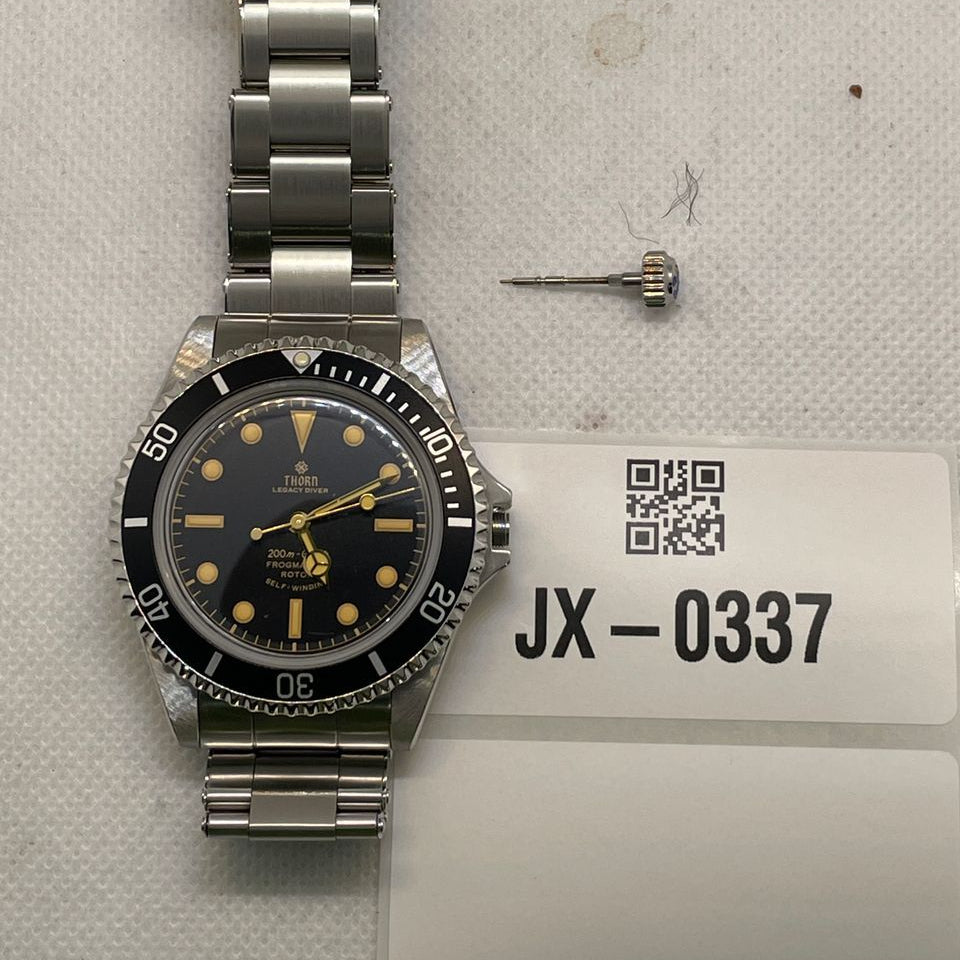 ★US Pre-Owned★ Thorn T023 V2 40mm Vintage Diver (Crown & Movement Issues)