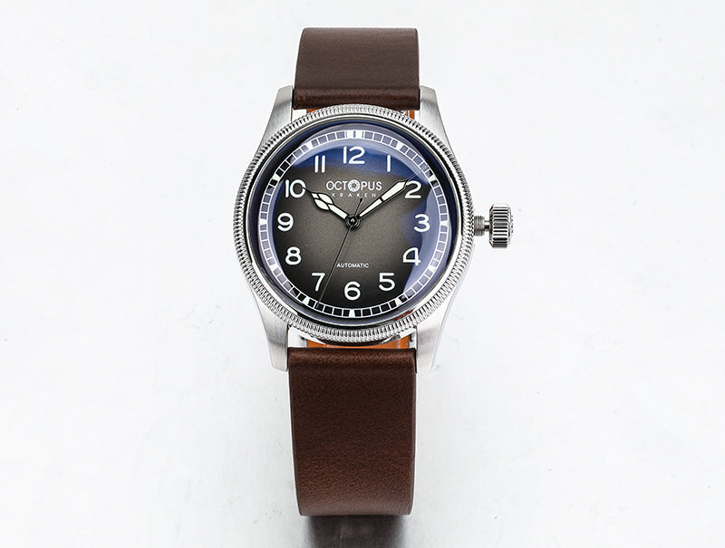 Octopus Kraken 38mm Coin Bezel Pilot Men Watch