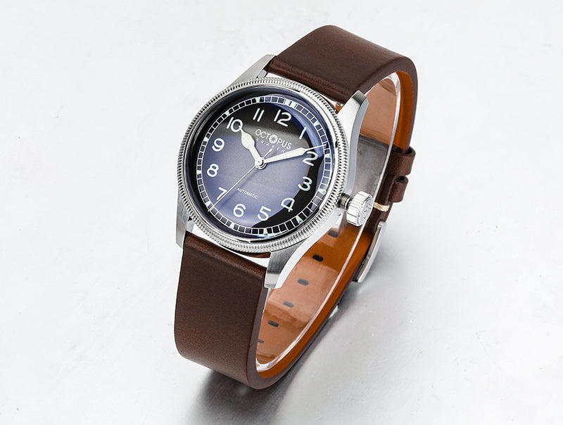 Octopus Kraken 38mm Coin Bezel Pilot Men Watch