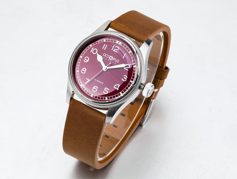 Octopus Kraken 38mm Coin Bezel Pilot Men Watch