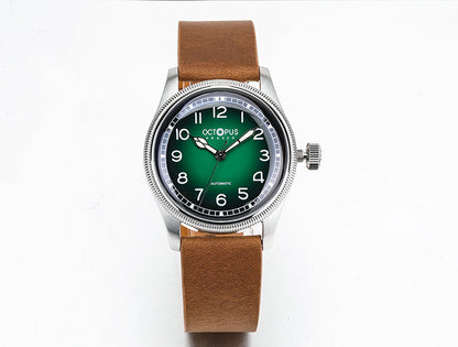 Octopus Kraken 38mm Coin Bezel Pilot Men Watch