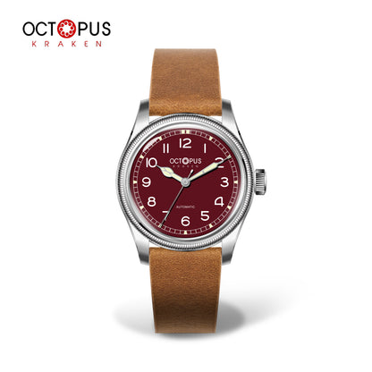 Octopus Kraken 38mm Coin Bezel Pilot Men Watch