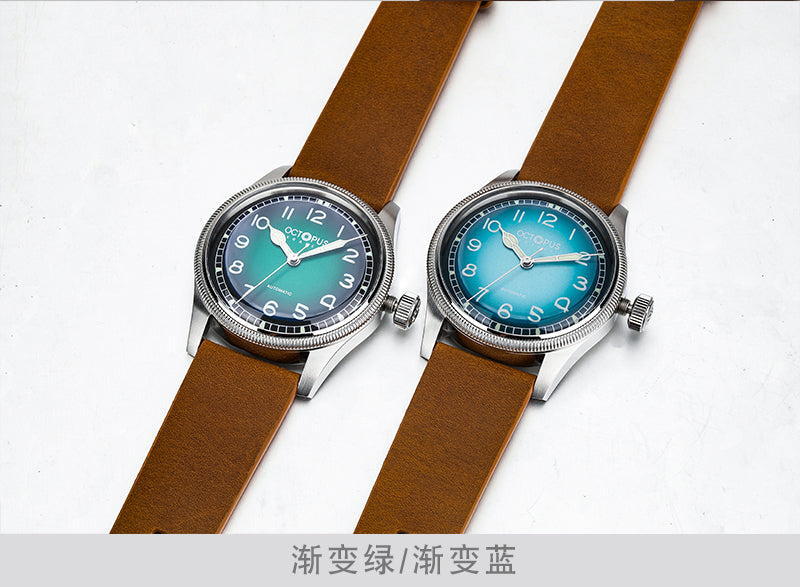 Octopus Kraken 38mm Coin Bezel Pilot Men Watch – Thorn Watch