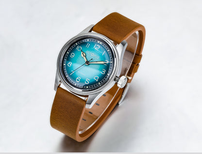 Octopus Kraken 38mm Coin Bezel Pilot Men Watch