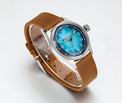 Octopus Kraken 38mm Coin Bezel Pilot Men Watch