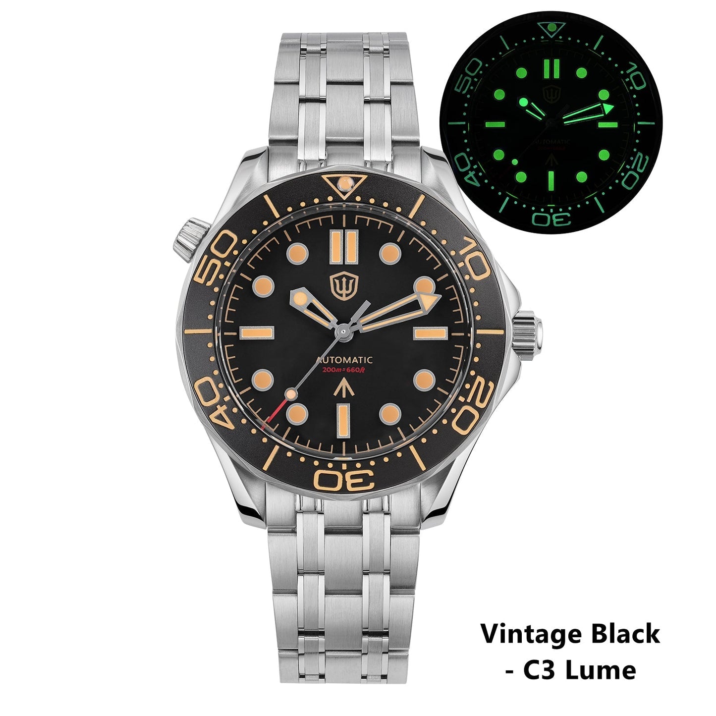 Watchdives WD007ST 39mm NTTD Dive Watch