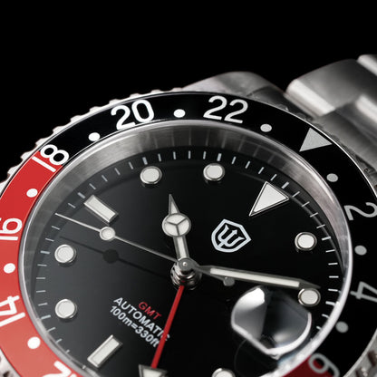 Watchdives WD0014 Aluminum Bezel Vintage NH34 GMT Watch