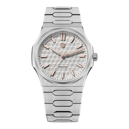 Watchdives Premier WD0016B Square-Block Faceted Dial Original Design