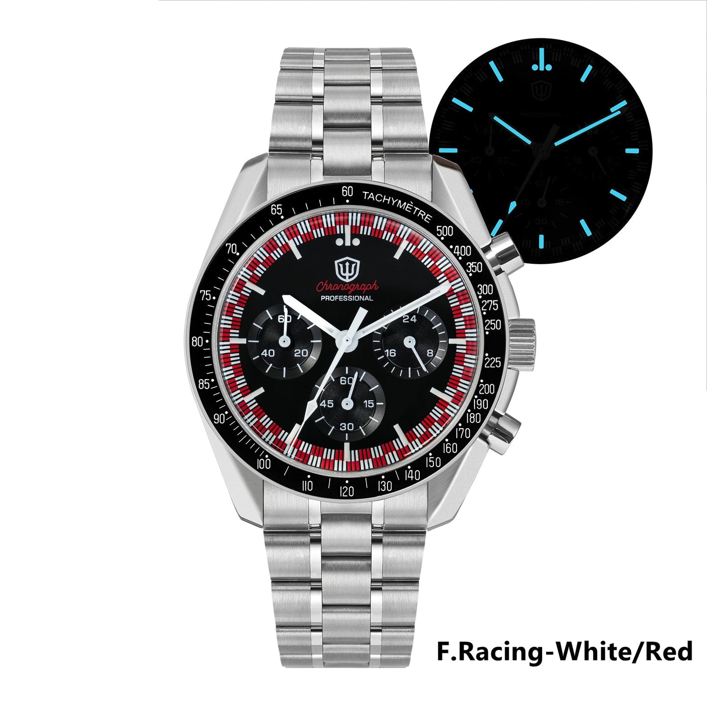 Watchdives 39mm VK63 Chronograph Watch WD1863