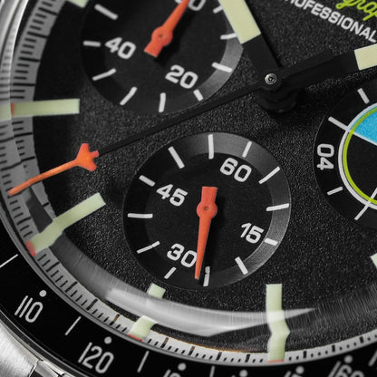 Watchdives 39mm VK63 Chronograph Watch WD1863 - Panda Collection