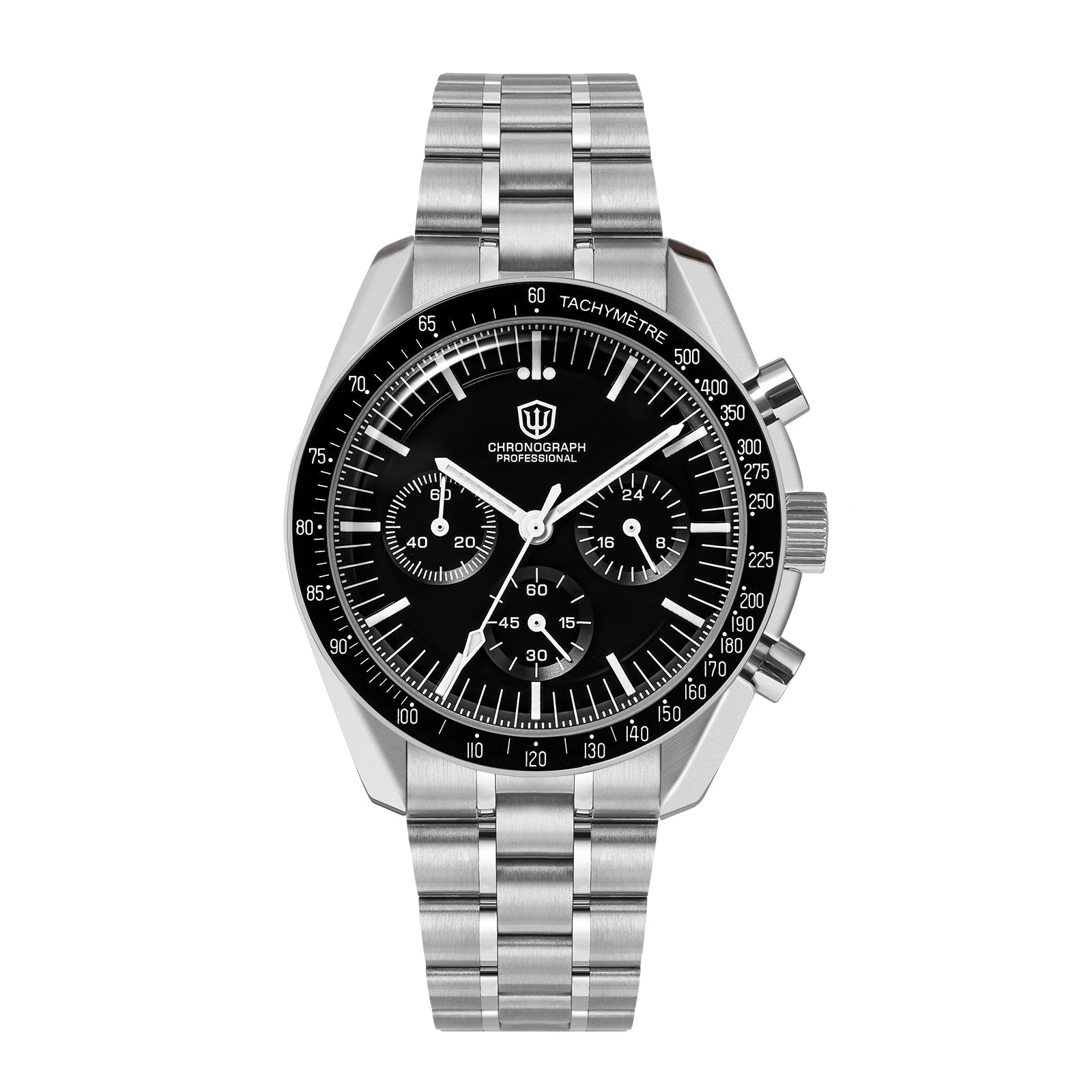 watako様 Watchdives 39mm VK63 Chronograph Watch WD1863- Classic Collection