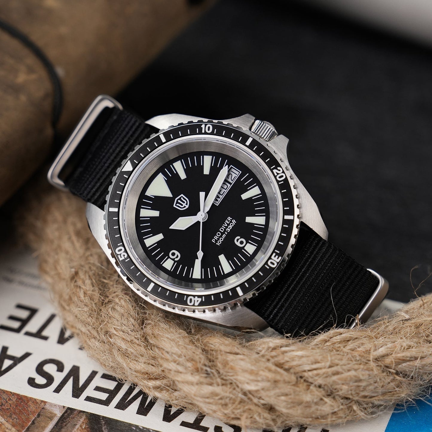 🔥WeeklyDeals🔥Watchdives WD1980 VH31 Military Diver Watch V3