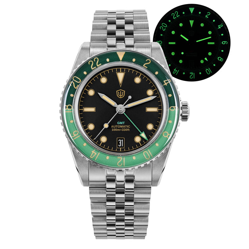 Watchdives WD6542 38mm GMT Men Watch
