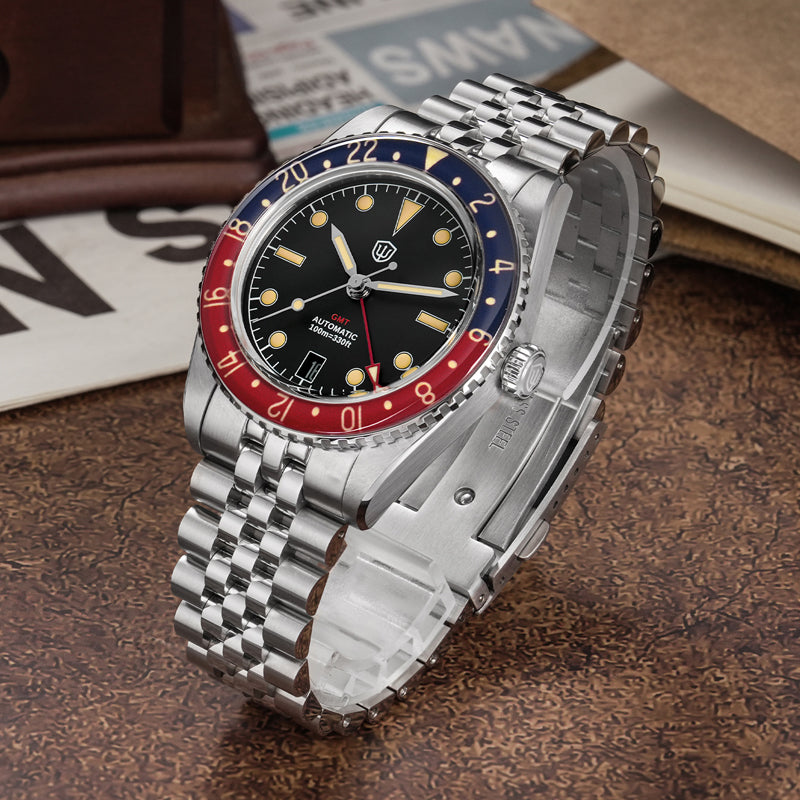 Watchdives WD6542 38mm GMT Men Watch
