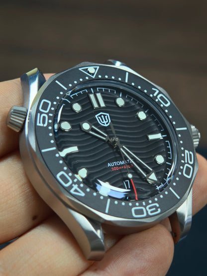 Watchdives WD007 Top Hat Sapphire PT5000 Titanium Dive Watch