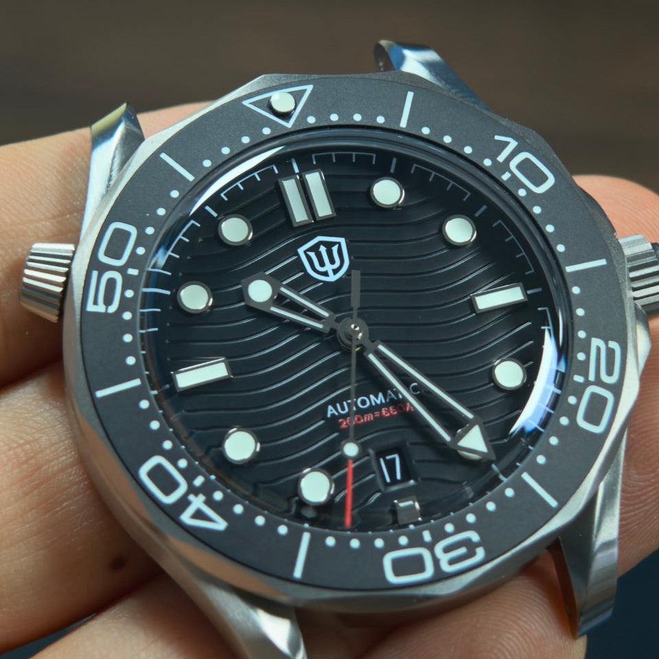 Watchdives WD007 Top Hat Sapphire PT5000 Titanium Dive Watch