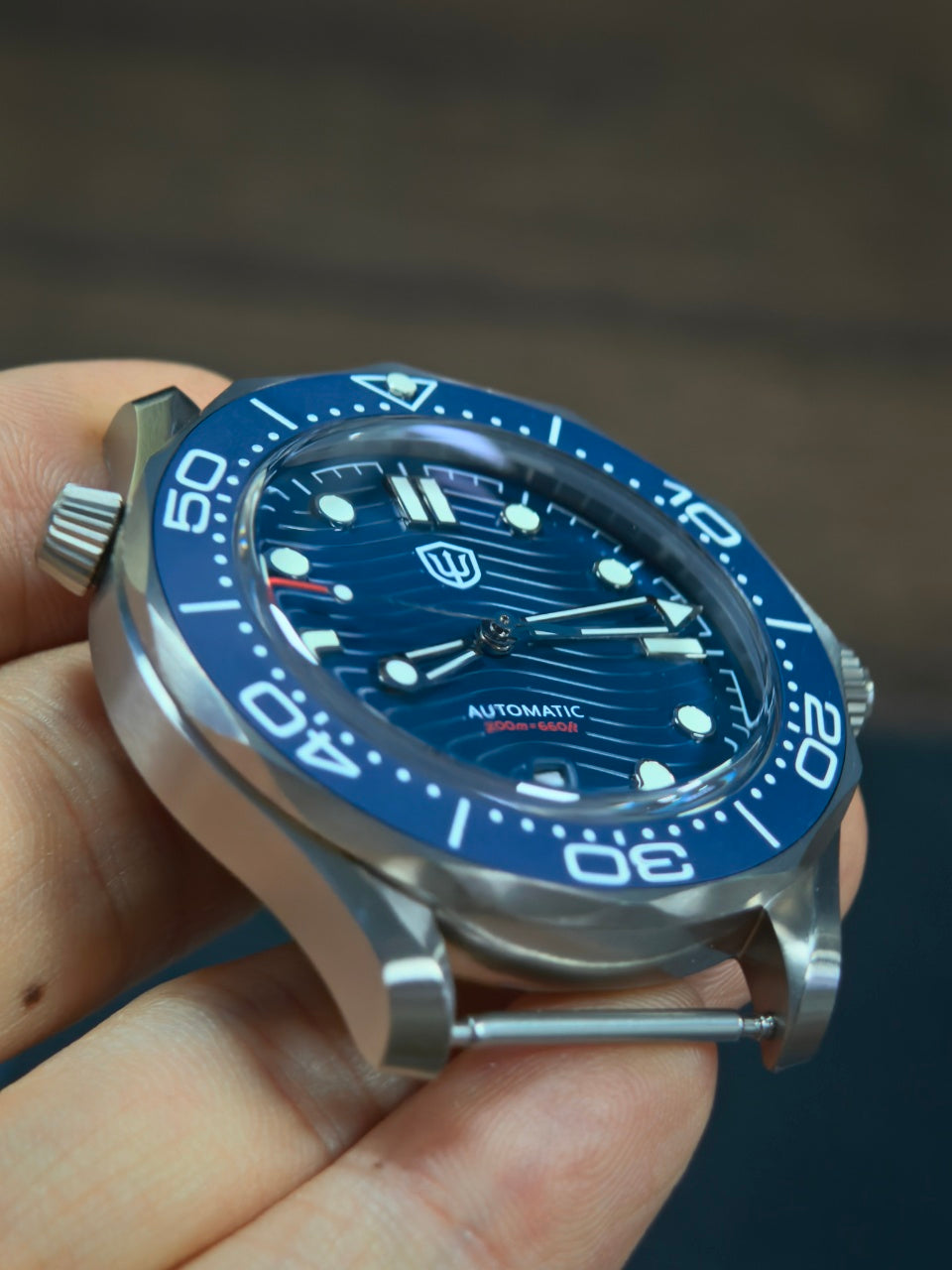 Watchdives WD007 Top Hat Sapphire PT5000 Titanium Dive Watch