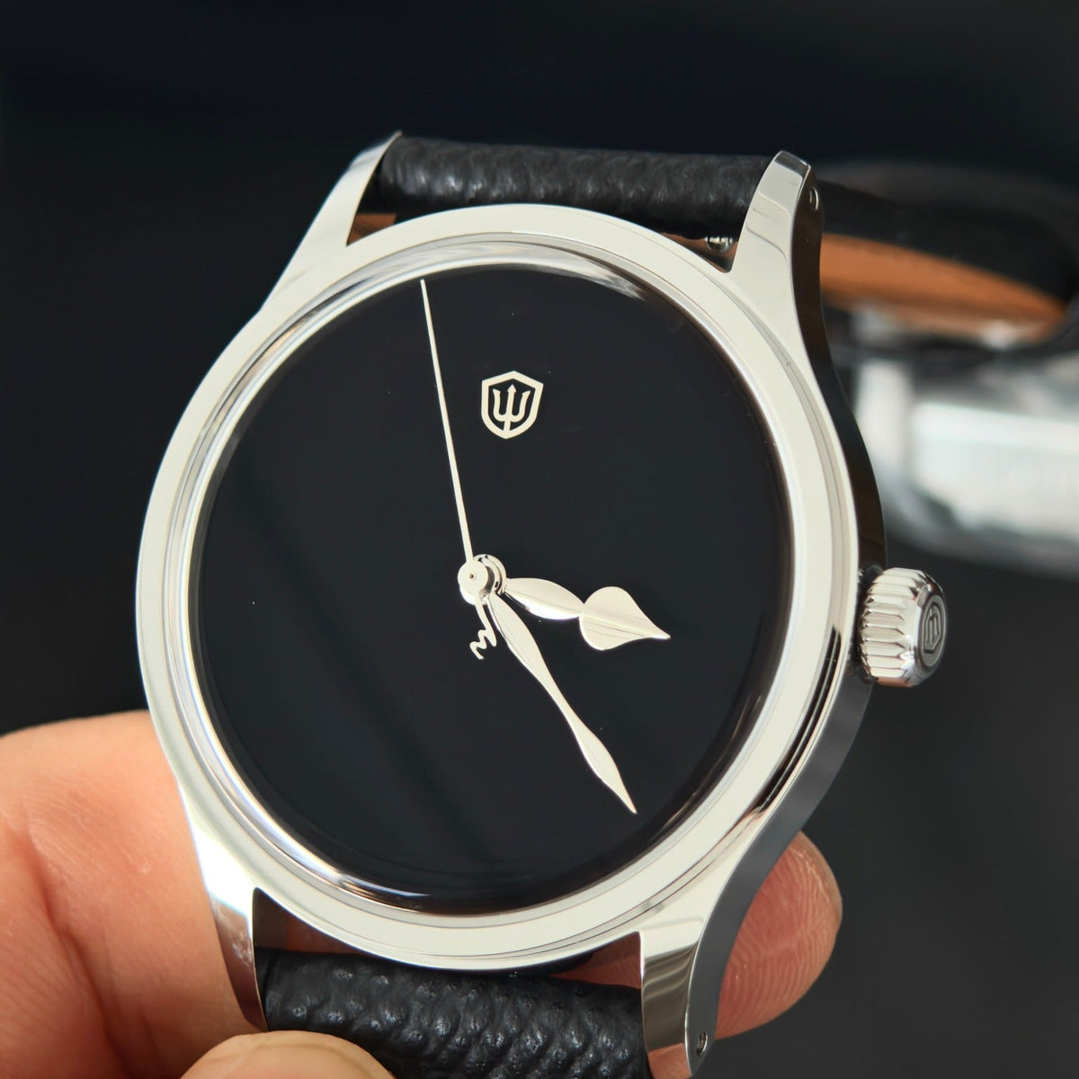 Watchdives WD2008B Musou Black angled wristwatch photo