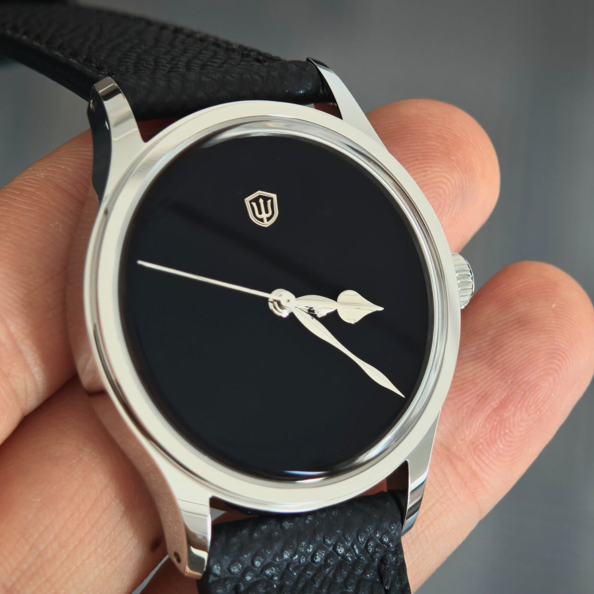 Watchdives WD2008B Musou Black alternate lighting front view