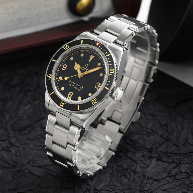 Thorn 39mm Diver 6200 Retro Mechanical Watch