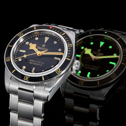 Thorn 39mm Diver 6200 Retro Mechanical Watch