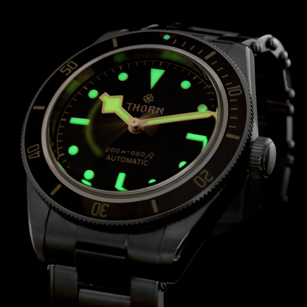 Thorn 39mm Diver 6200 Retro Mechanical Watch
