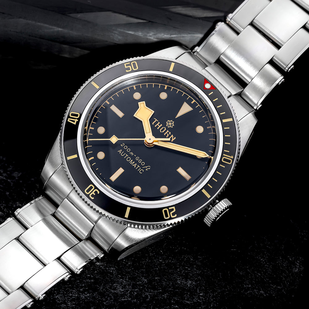 Thorn 39mm Diver 6200 Retro Mechanical Watch